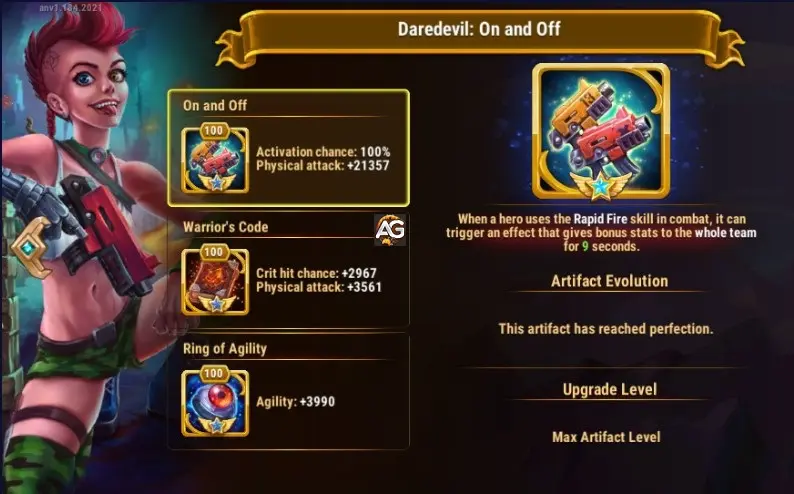 Daredevil Artifacts in Hero Wars Alliance